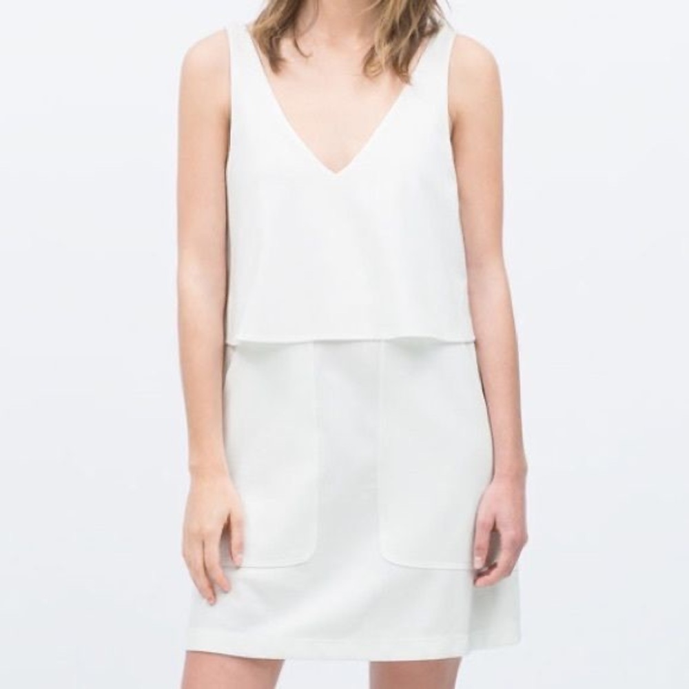 ZARA | White mini dress